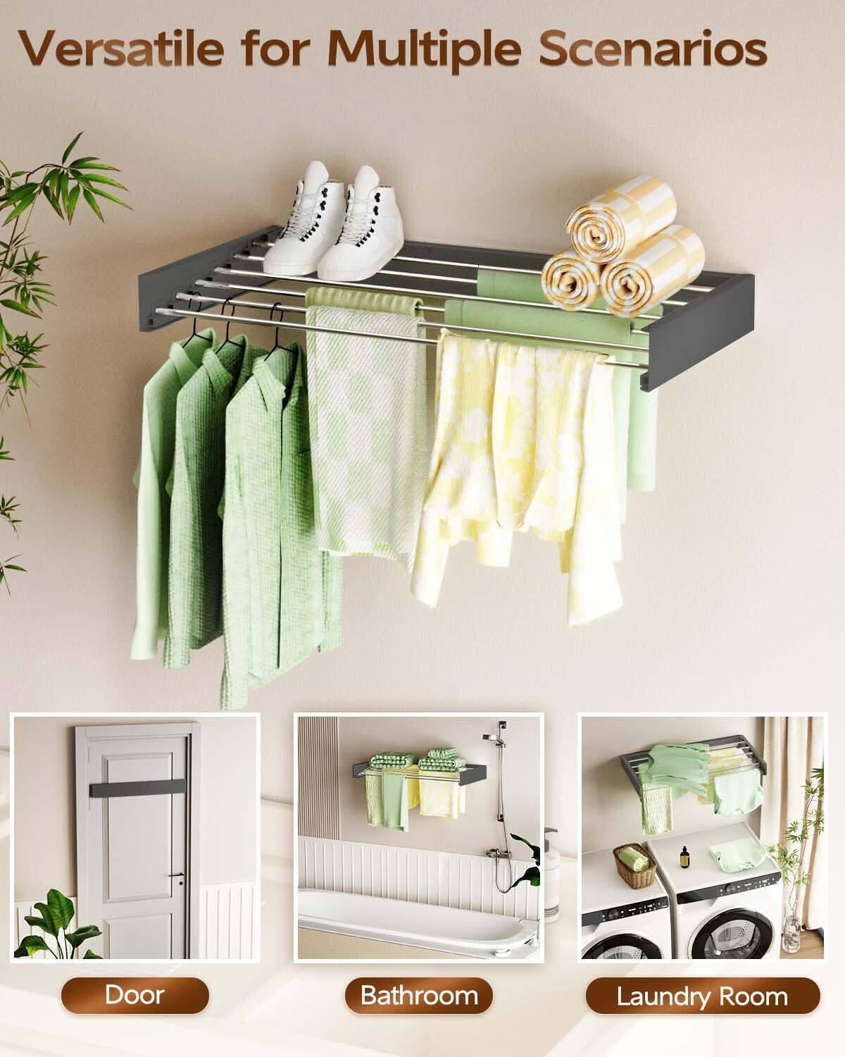 Versatile for Multiple Scenarios

Door

Bathroom

Laundry Room