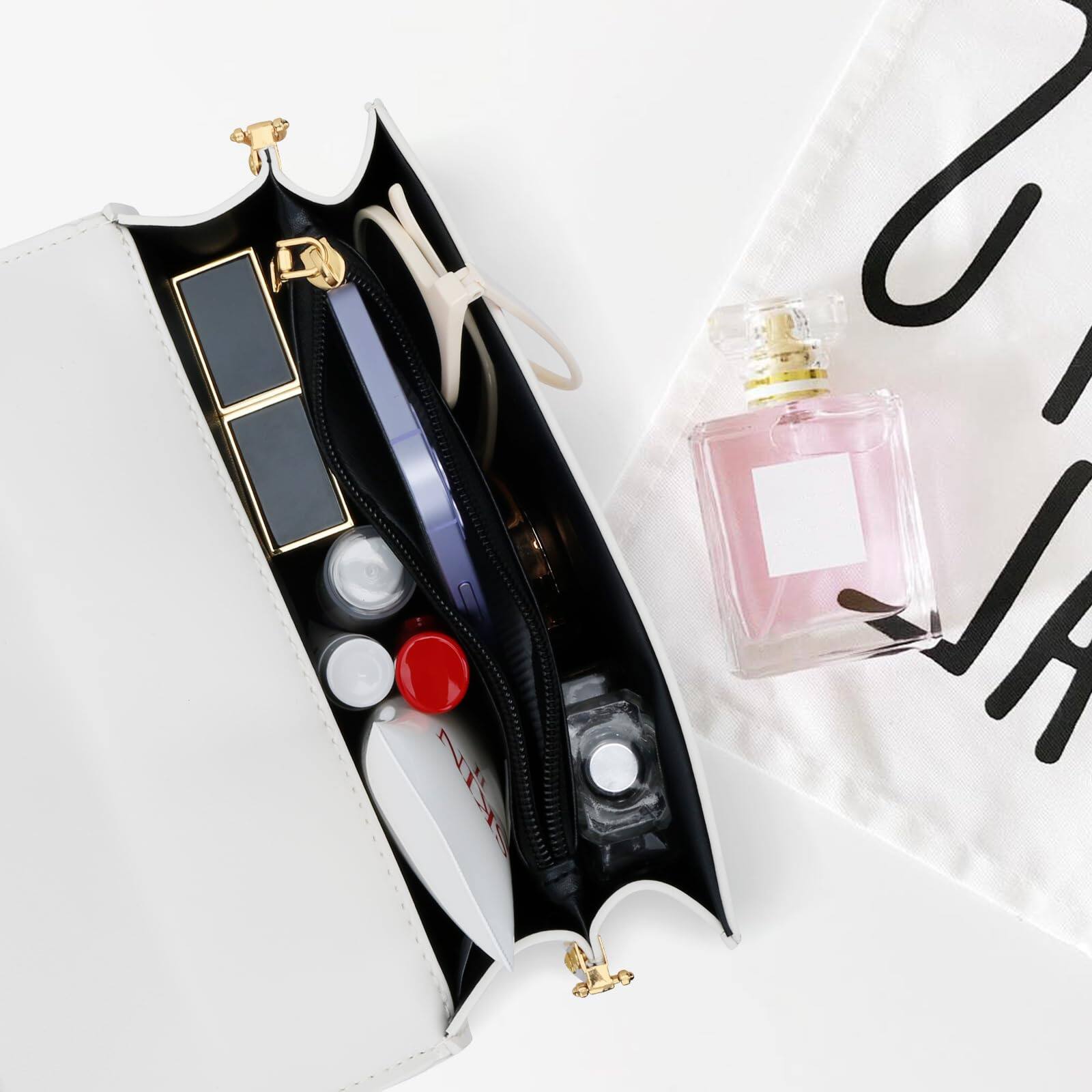 Alt View 4. Fabibe - Top Handle Straw Crossbody Bags For Women  Summer Purses And Handbags Shoulder Clutch Beach Bag - B-black.