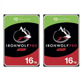 Seagate - IronWolf Pro SATA III 3.5" Internal NAS Hard Drive, 7200 RPM