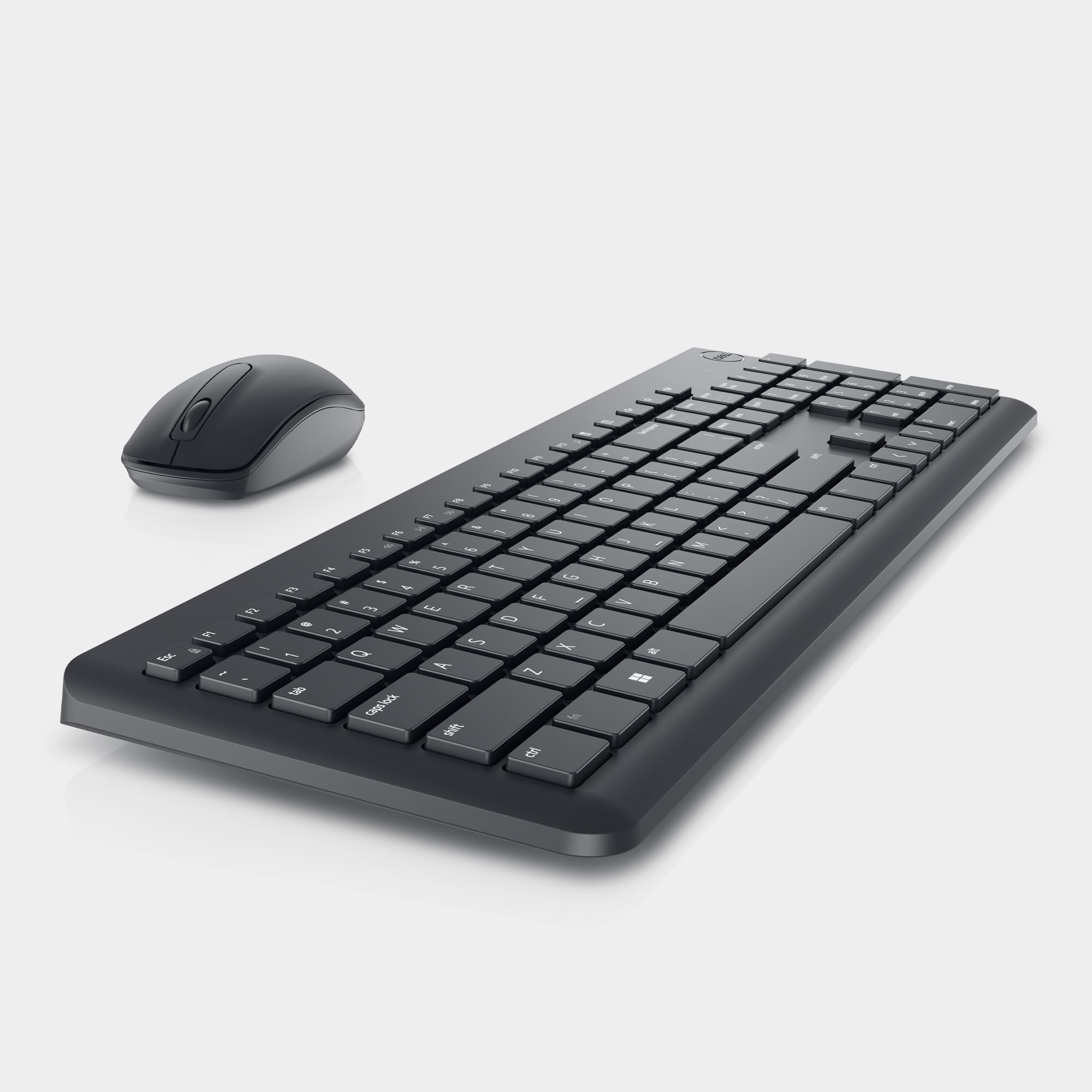 Alt View 4. Dell - Dell KM3322W Wireless Keyboard & Mouse Combo - RF 2.4GHz, Optical 1000 DPI, Multimedia Keys, Black - Black.