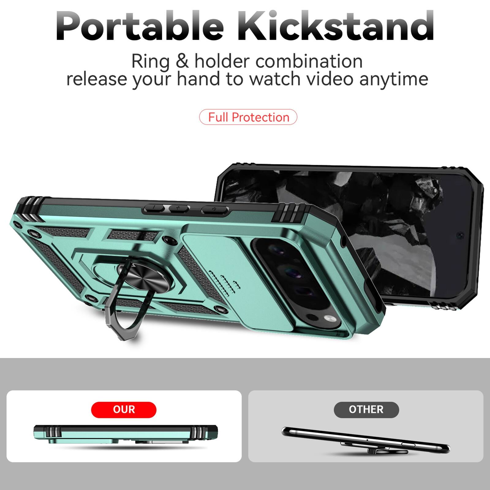 Portable Kickstand  
Ring & holder combination release your hand to watch video anytime  
Full Protection  

OUR  
OTHER
