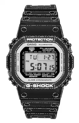Casio - G-Shock Digital Bio-Based Resin Strap Quartz DW-5600RGM-1 200M Men's Watch - Black