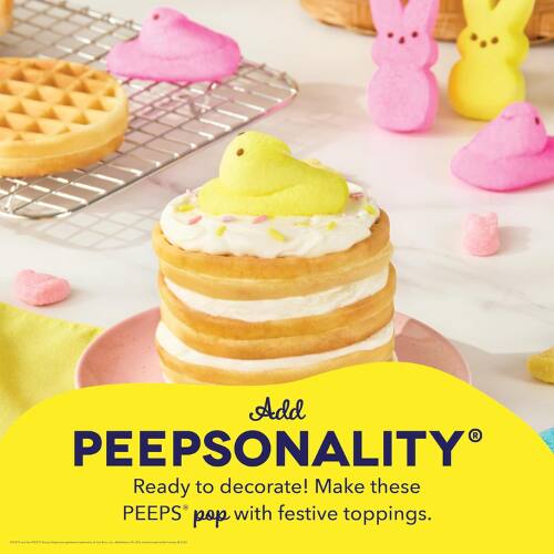 Add PEEPS PERSONALITY  
Ready to decorate! Make these PEEPS® pop with festive toppings.