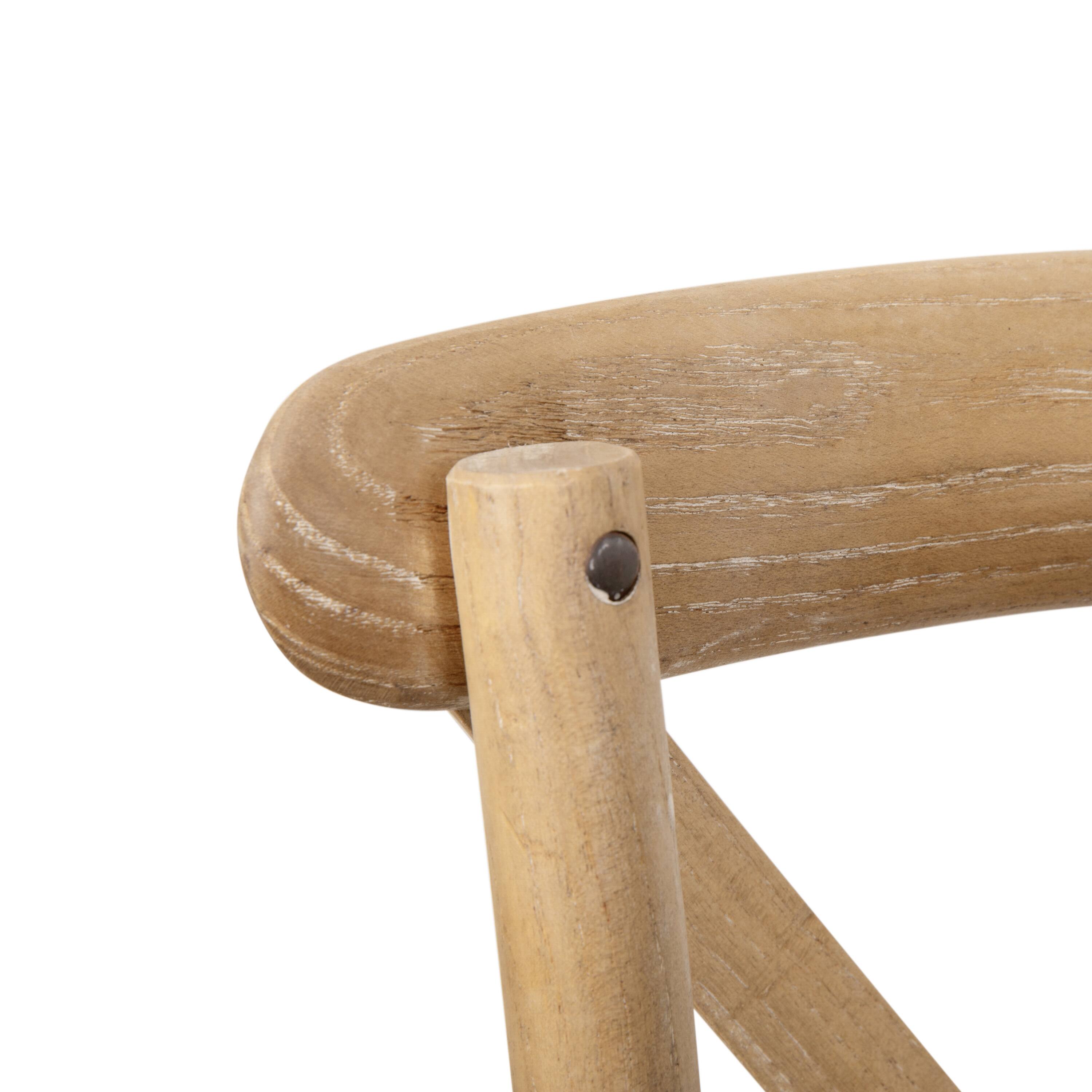 Alt View 10. Emma + Oliver - X-Back Chair - Natural White Grain.