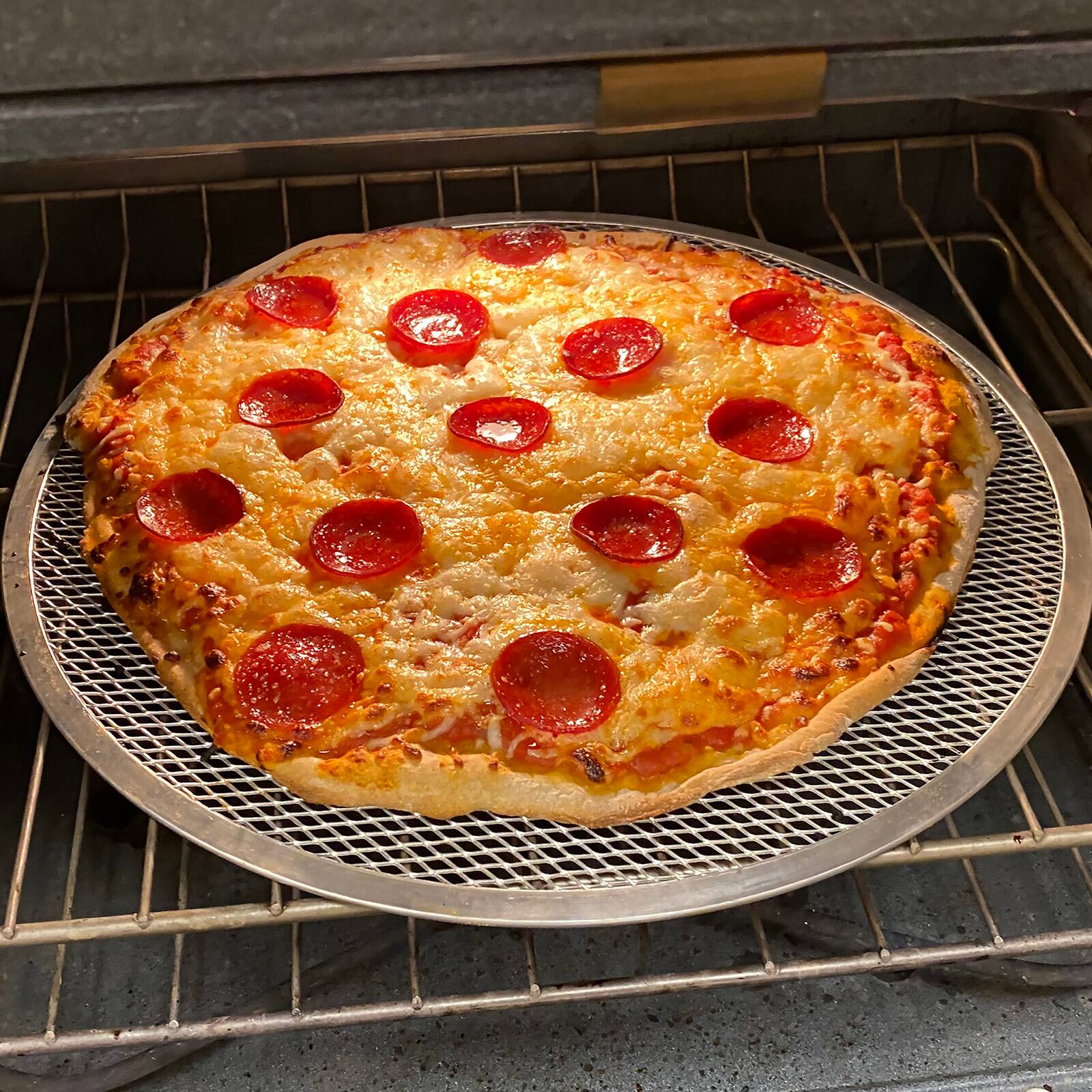 Alt View 4. Norpro - Anodized Aluminum Pizza Crisper, 16-Inch - Silver.