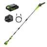 Greenworks - 24V Brushless 8" Pole Saw, with 2.0Ah Battery and 30W Typc-C Charger (3-FT)