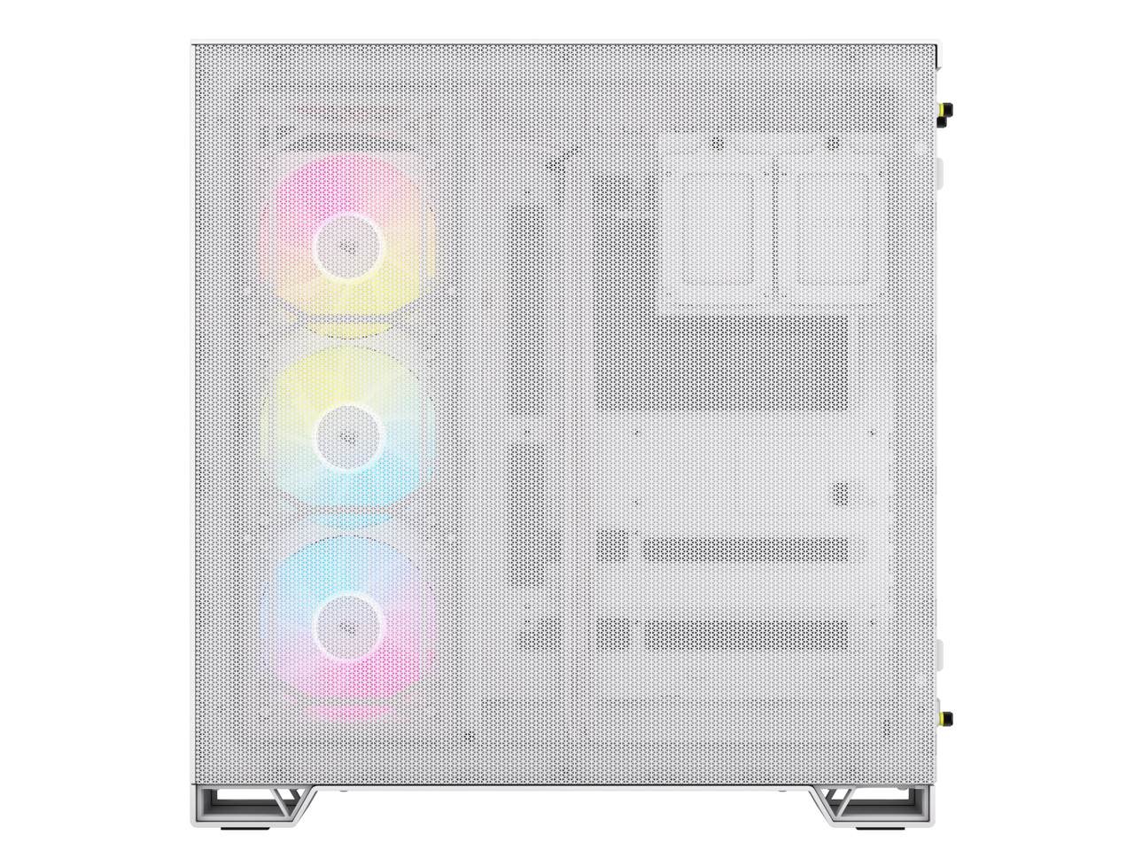 Alt View 5. CORSAIR - CORSAIR iCUE LINK 6500X RGB Mid-Tower – White – 2 Tempered Glass – 3x RX120 RGB Fans - White.