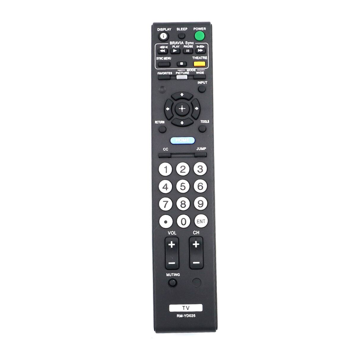 ALLIMITY - Replacement Remote Control RM-YD025, Fit for Sony Television KDL-19M4000 KDL-22L4000 KDL-40S4100 KDL-52S4100 KDL-46S4100 - Black