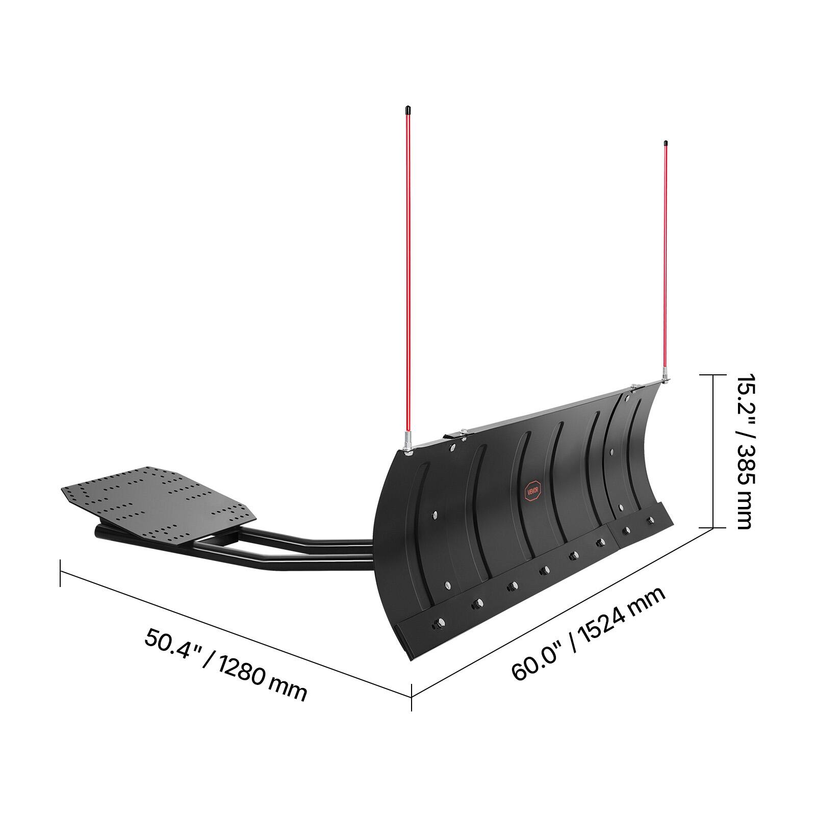 50.4" / 1280 mm  
60.0" / 1524 mm  
15.2" / 385 mm