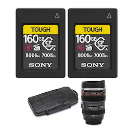 Sony - 160GB CFexpress Type A Tough Series 2-Pack Bundle