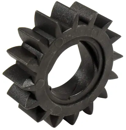 Front. HQRP - Starter Motor Pinion Gear Bendix 16 Tooth Plastic for Briggs and Stratton, John Deere, Toro.