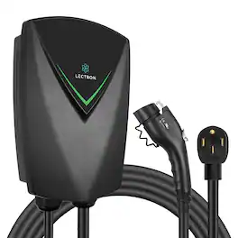 Lectron - Nexus 40A Level 2 EV Charger with J1772 Connector, NEMA 14-50 Plug, 23 ft Cable, IP66 Weatherproof, ETL Listed - Black