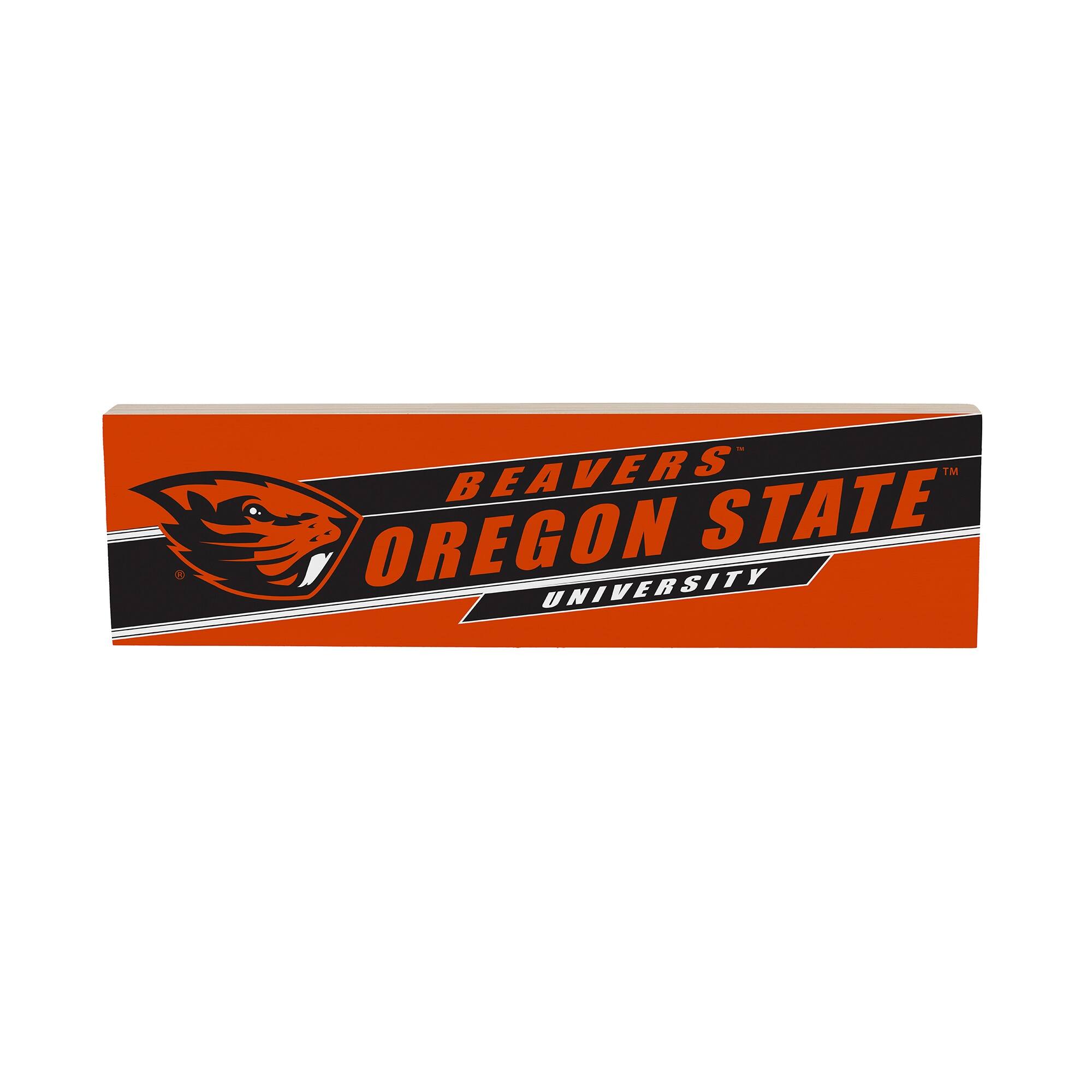 Evergreen Enterprises - Oregon State Beavers 5" x 18" Shadow Logo Wood ...