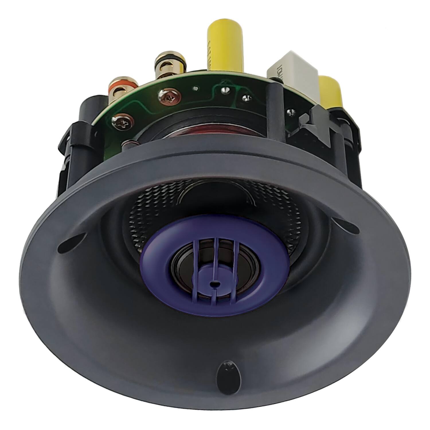 Front. Proficient Audio - 70-Watt-Max-Power Small-Aperture In-Ceiling Speaker, PAS-C355 - Black.