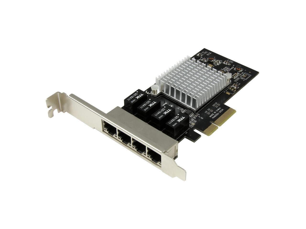 StarTech.com - 4-Port Gigabit Ethernet Network Card w/ Intel Chip, PCI Express, Intel I350 NIC - Quad Port PCIe