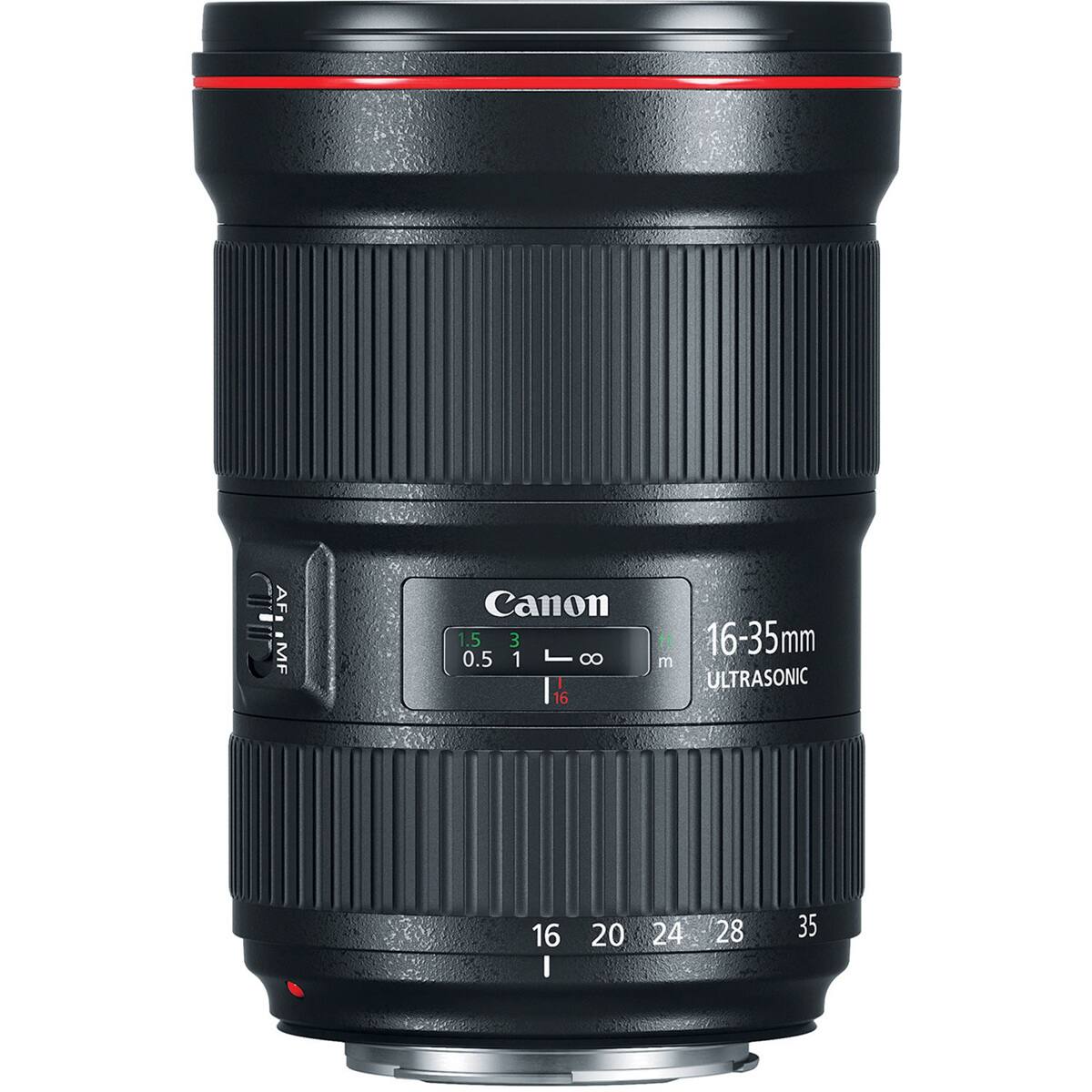 AF: MF  
Canon 1.5 3 0.5 1 8 16  
16-35mm m ULTRASONIC  
16 20 24 28 35