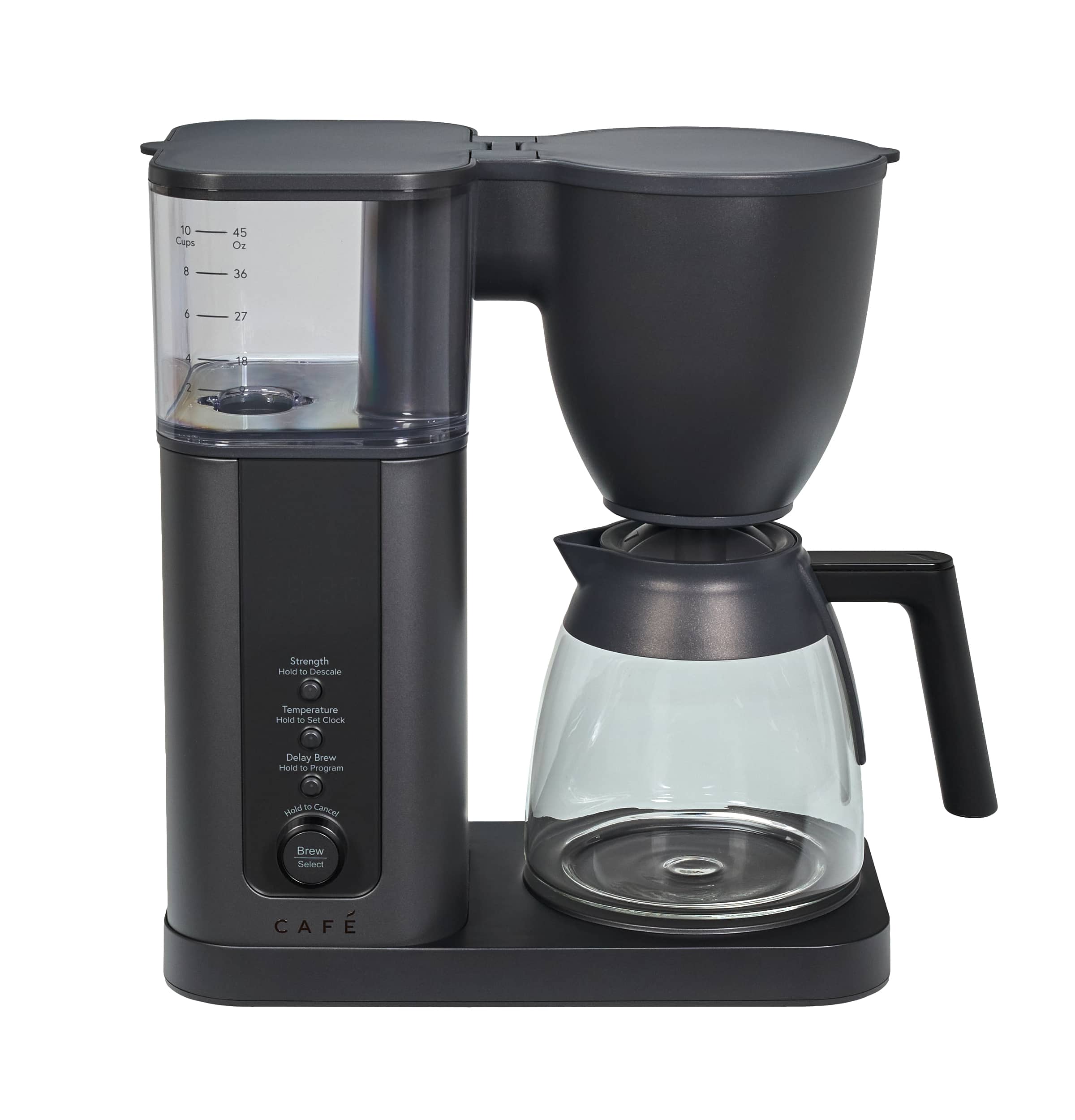 Café - Specialty Smart 10-Cup and Single Serve Coffee Maker with Glass Carafe - Matte Black