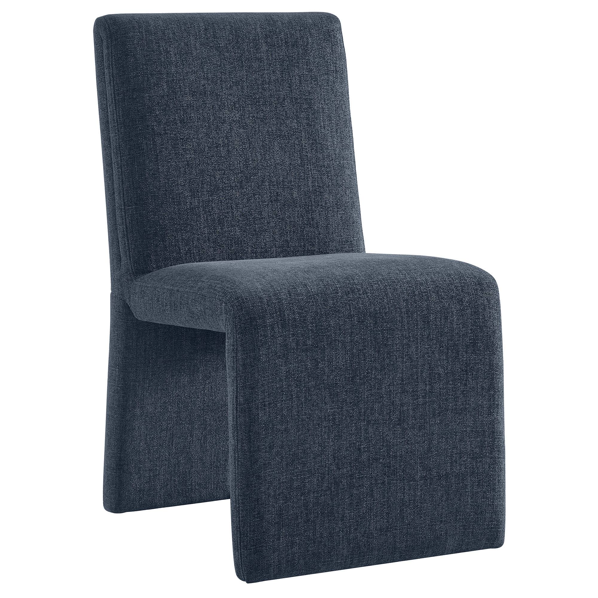Emory Fabric Upholstered Dining Side Chair by Modway - Blue