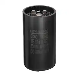 Unique Bargains - CD60 Motor Run Capacitor, 189-227uF MFD AC250V, 50-60Hz, for Electric Motor, 46x86mm - Black