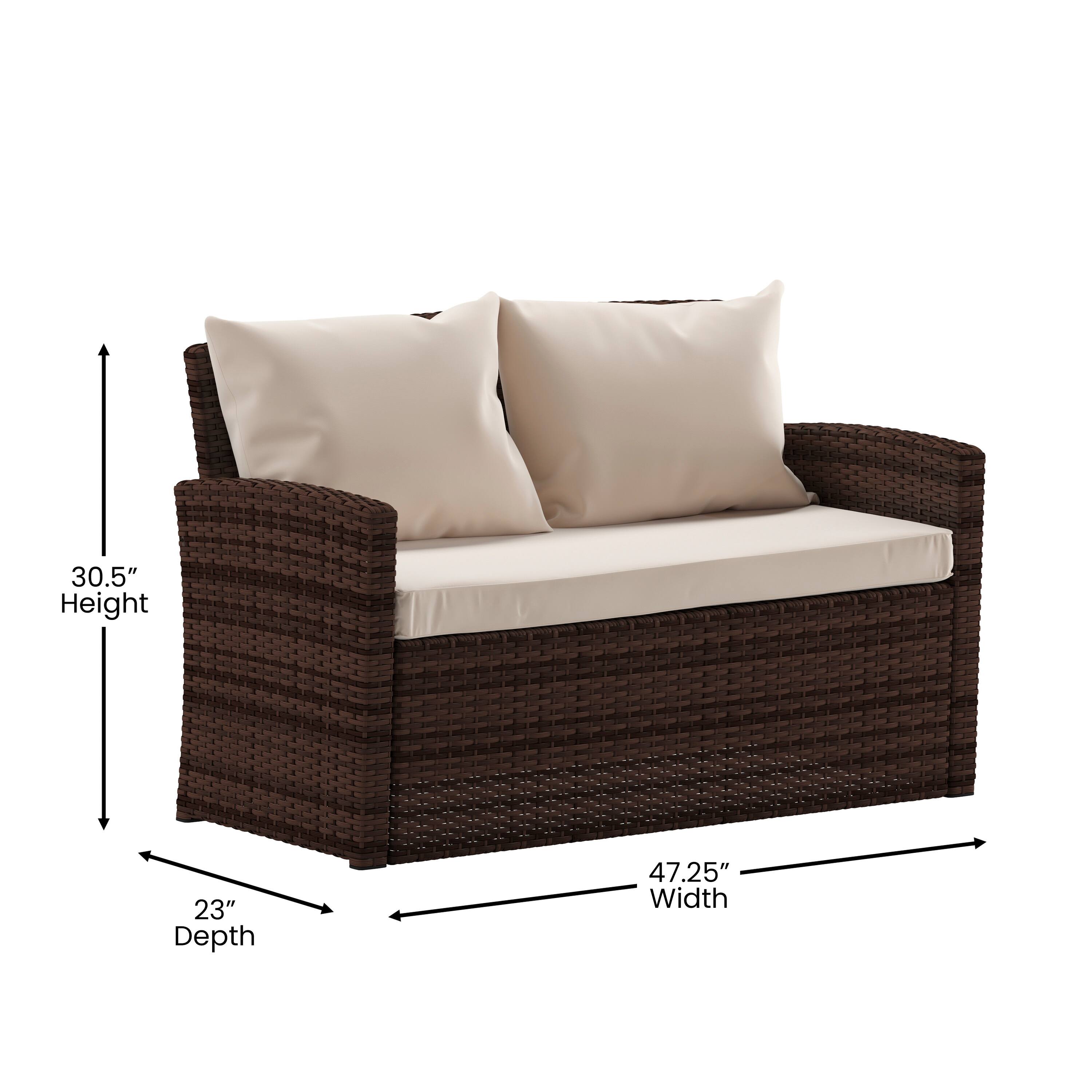 30.5" Height  
23" Depth  
47.25" Width