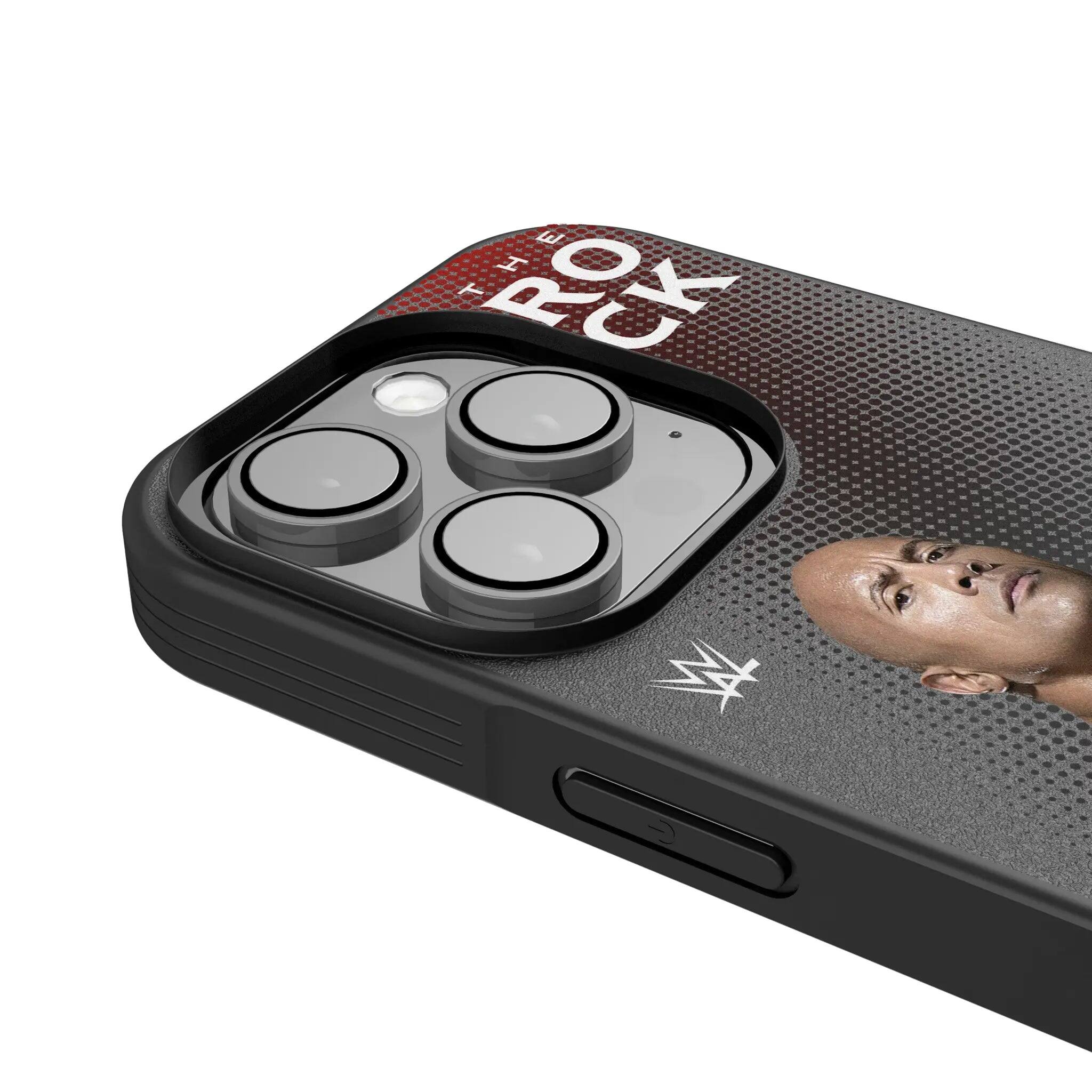 Left. Keyscaper - WWE Superstar Bump Phone Case - Apple iPhone 15 Plus - The Rock.