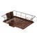 Left. Sweet Home Collection - Steel 3-Piece Large Countertop Dish Drainer with Drain Board & Utensil Holder - Bronze.