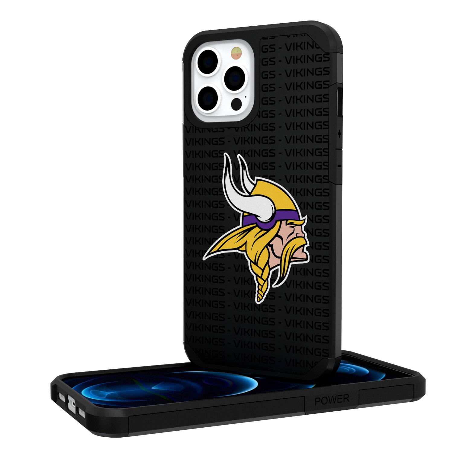 Keyscaper - NFL - Minnesota Vikings iPhone Rugged Case with Text Design - 16 Pro - Multicolor price history on PriceWatchPro