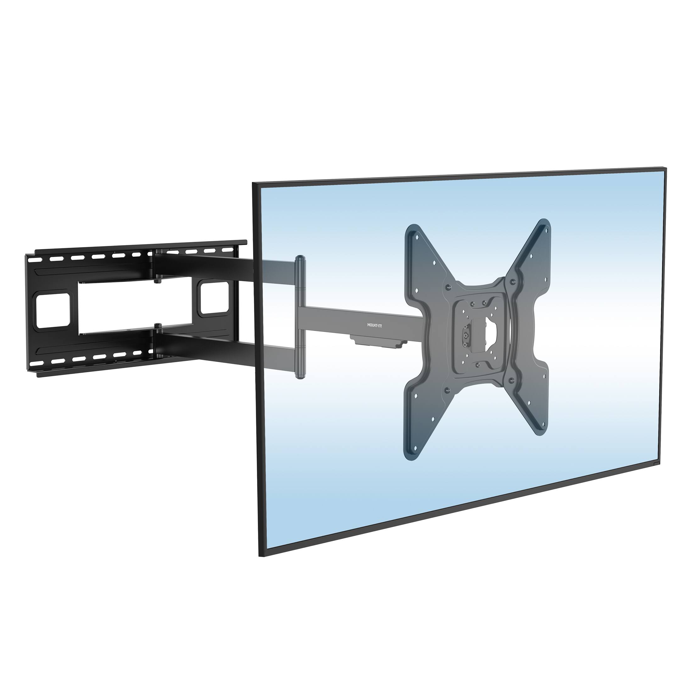 Angle. Mount-It! - Full-Motion TV Wall Mount for 32–70″ (110 lb) with 40″ Extra-Long Extension - Black.