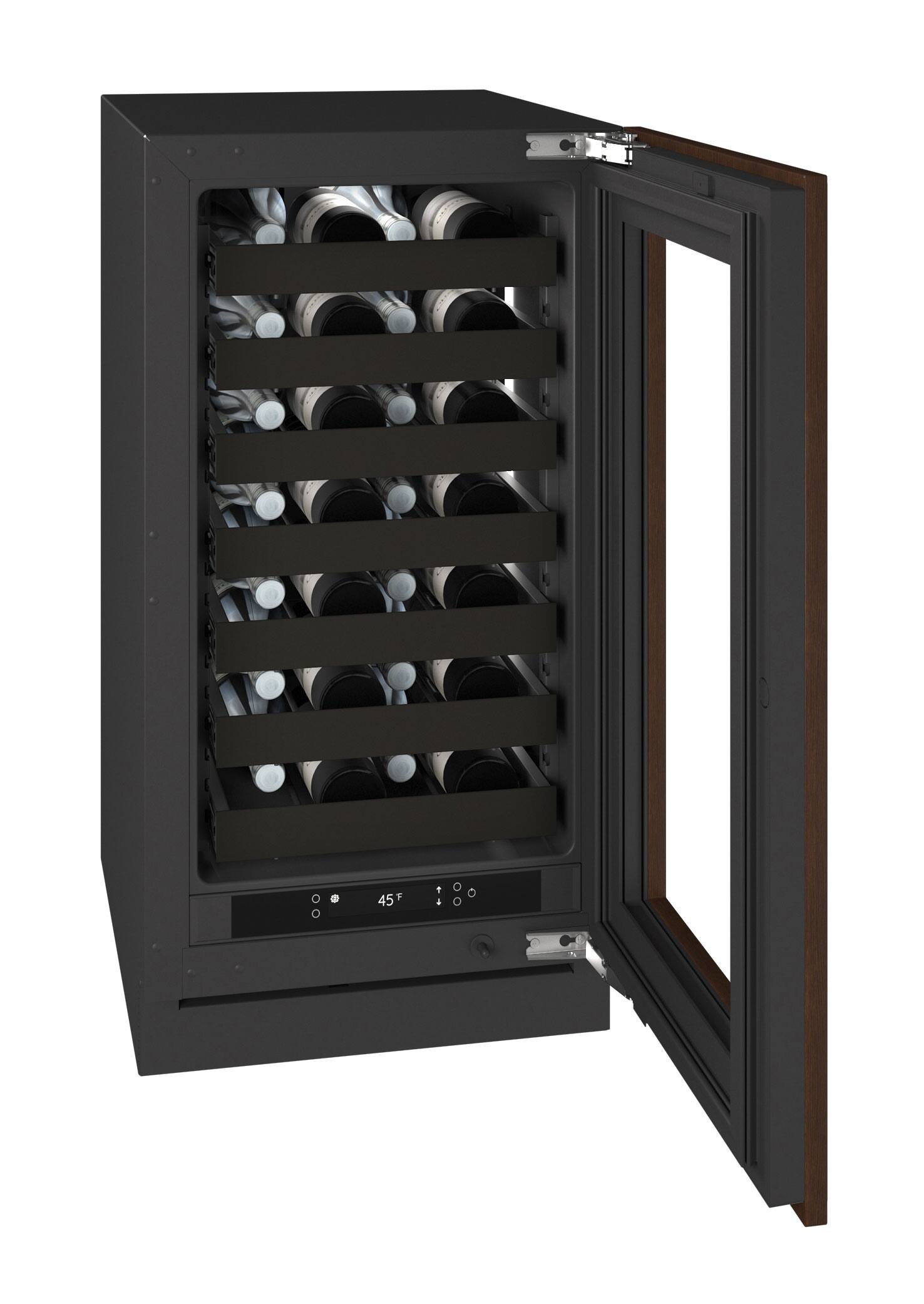 Alt View 2. U-Line - U-Line 18"W. 3.5 Cu.Ft. Built-In Wine Refrigerator-Panel Ready Frame/Glass - Integrated Frame.