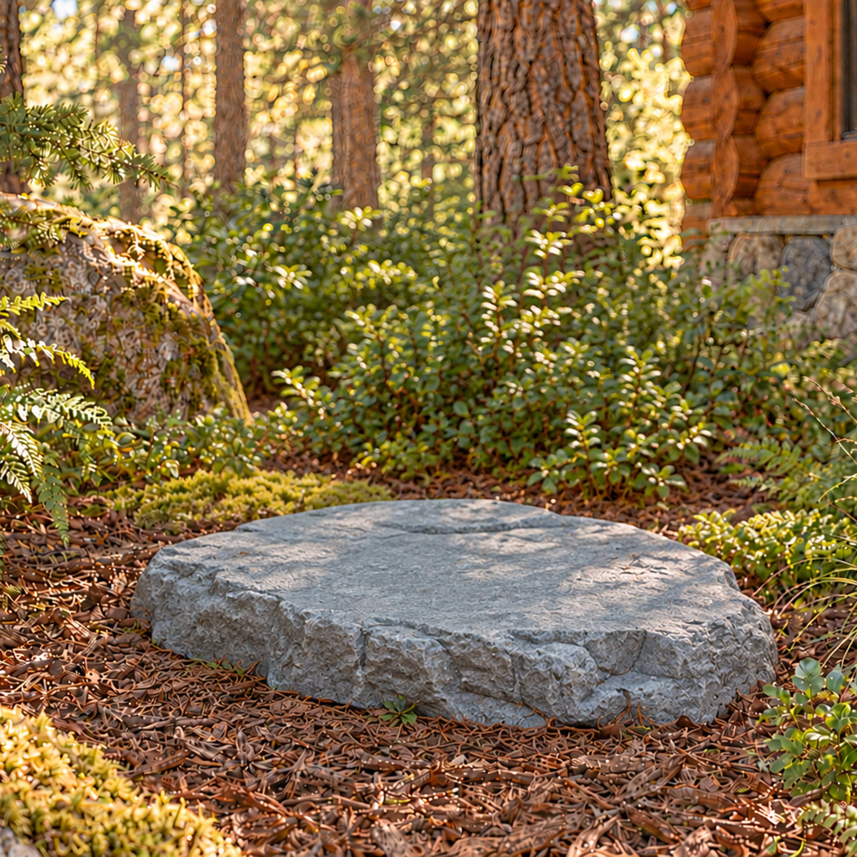 Alt View 9. Sunnydaze - Set of 2 Flat Artificial Landscape Rocks with Stakes - Gray.