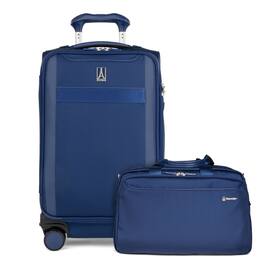 Travelpro - Versapack + Softside Carry-On & Underseat Travel Tote Bag Luggage Set - Estate Blue