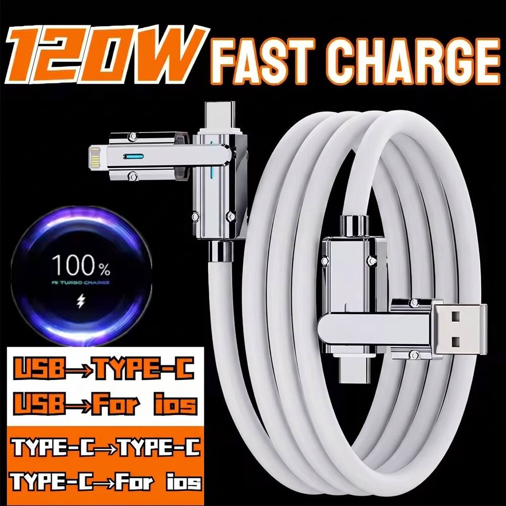120W FAST CHARGE

100% P TURBO CHARGE

USB TYPE-C
USB For ios
TYPE-C TYPE-C
TYPE-C For ios