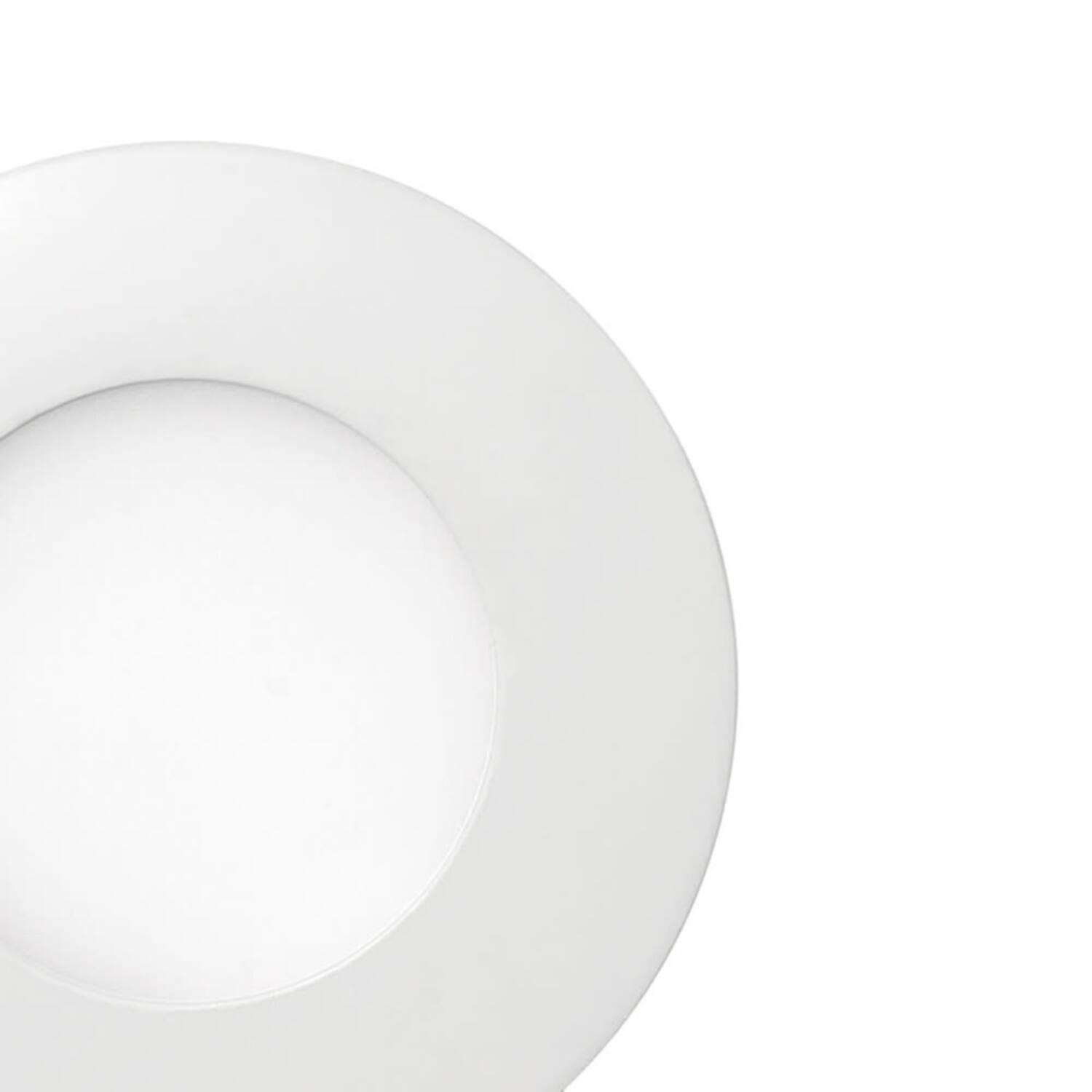 Alt View 1. Globe Electric - Globe Electric Ultra Slim Energy Star Frost White 6 in. W Metal LED Canless Recessed Downlight 12 W.