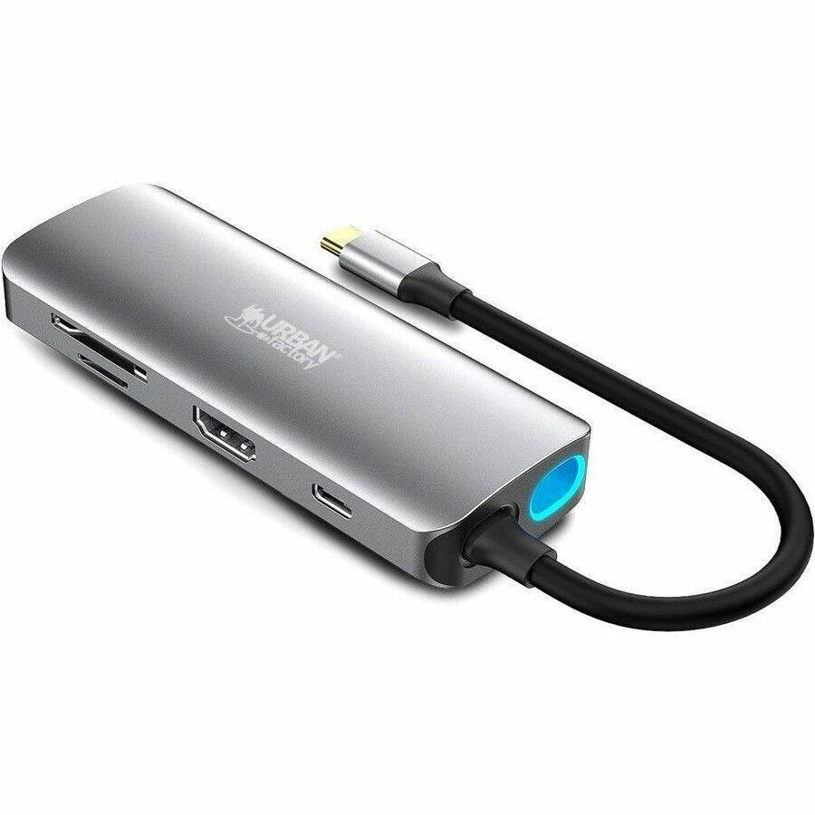 Alt View 3. Urban Factory - Urban Factory HUBEE Docking Station - for Notebook, Desktop PC - Memory Card Reader - SD, microSD - USB Type C - 4K UHD.