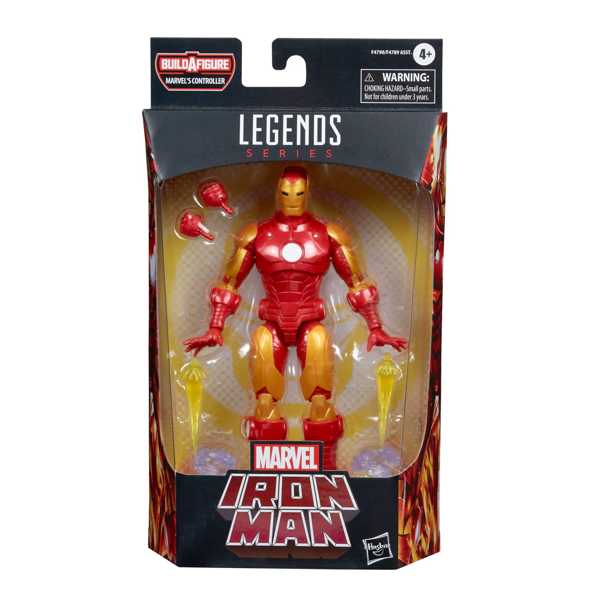 Front. Marvel - Legends Series Iron Man.