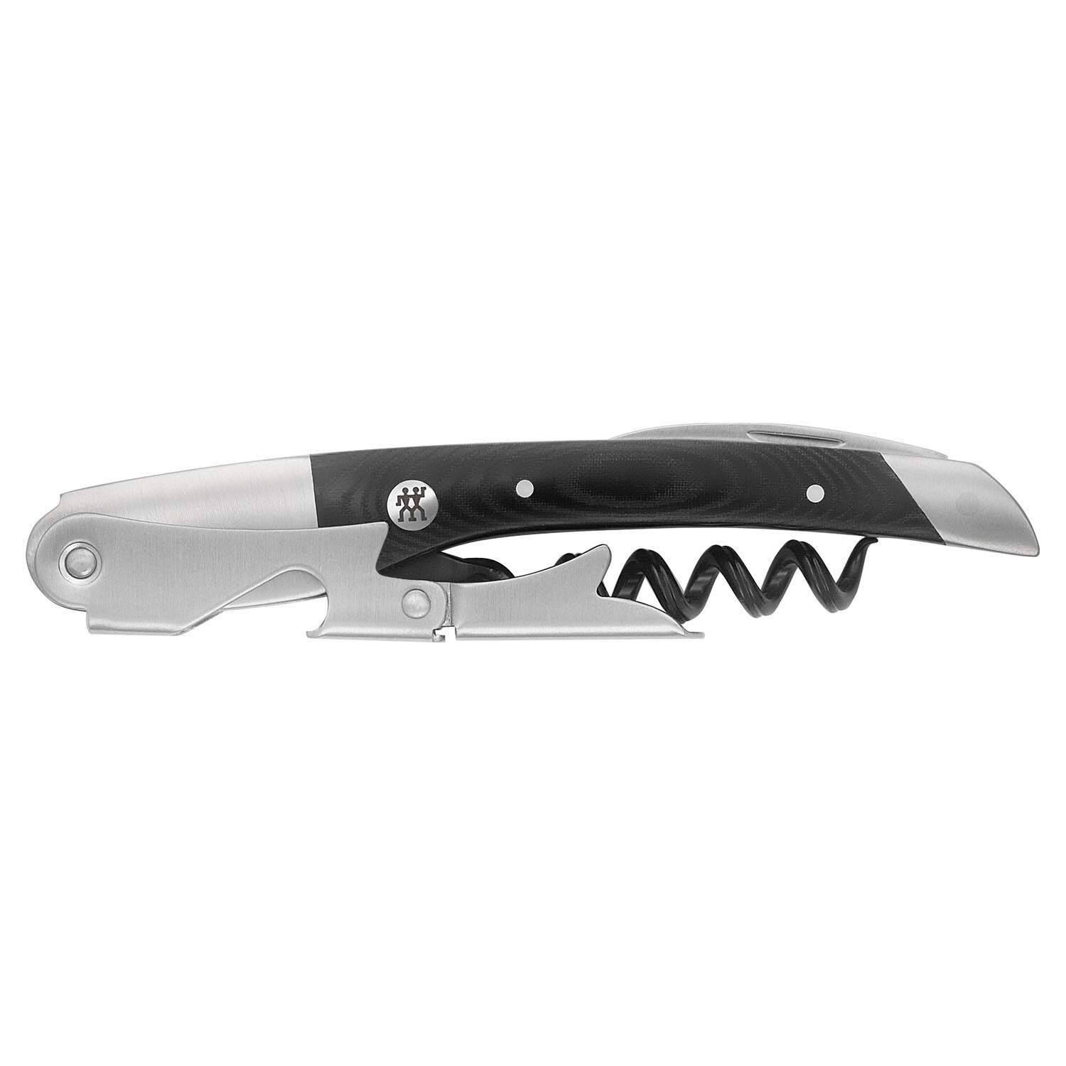 Alt View 1. ZWILLING - ZWILLING Sommelier Classic Waiter's Corkscrew with Micarta Handle - Stainless Steel.
