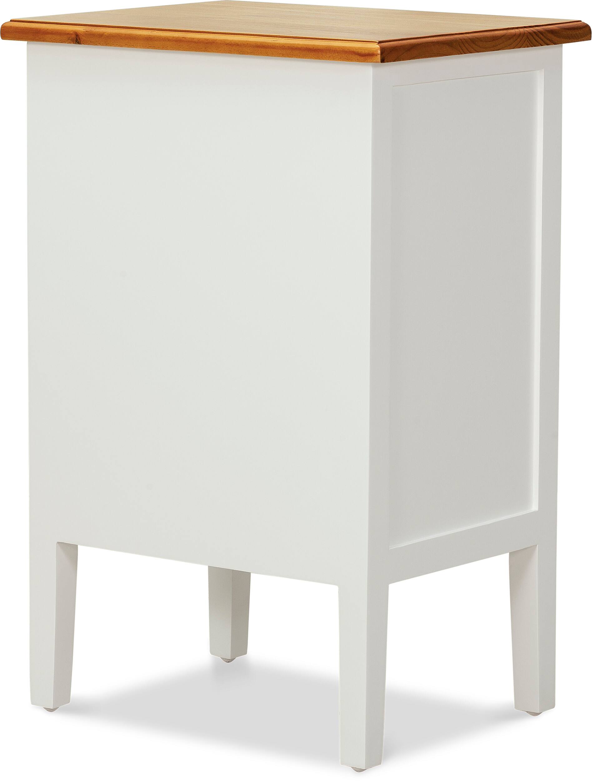 Alt View 14. Click Decor - Martin 3-Drawer Storage Cabinet - White.