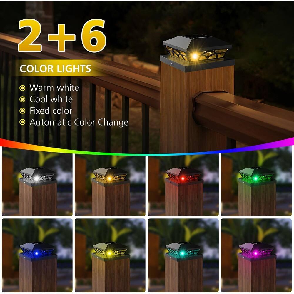 2+6 COLOR LIGHTS  
- Warm white  
- Cool white  
- Fixed color  
- Automatic Color Change