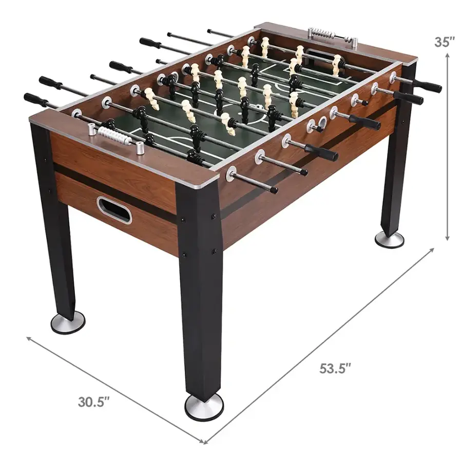 The text on the image reads "35" 53.5" 30.5". This suggests that the table is 35 inches tall, 53.5 inches wide, and 30.5 inches deep.