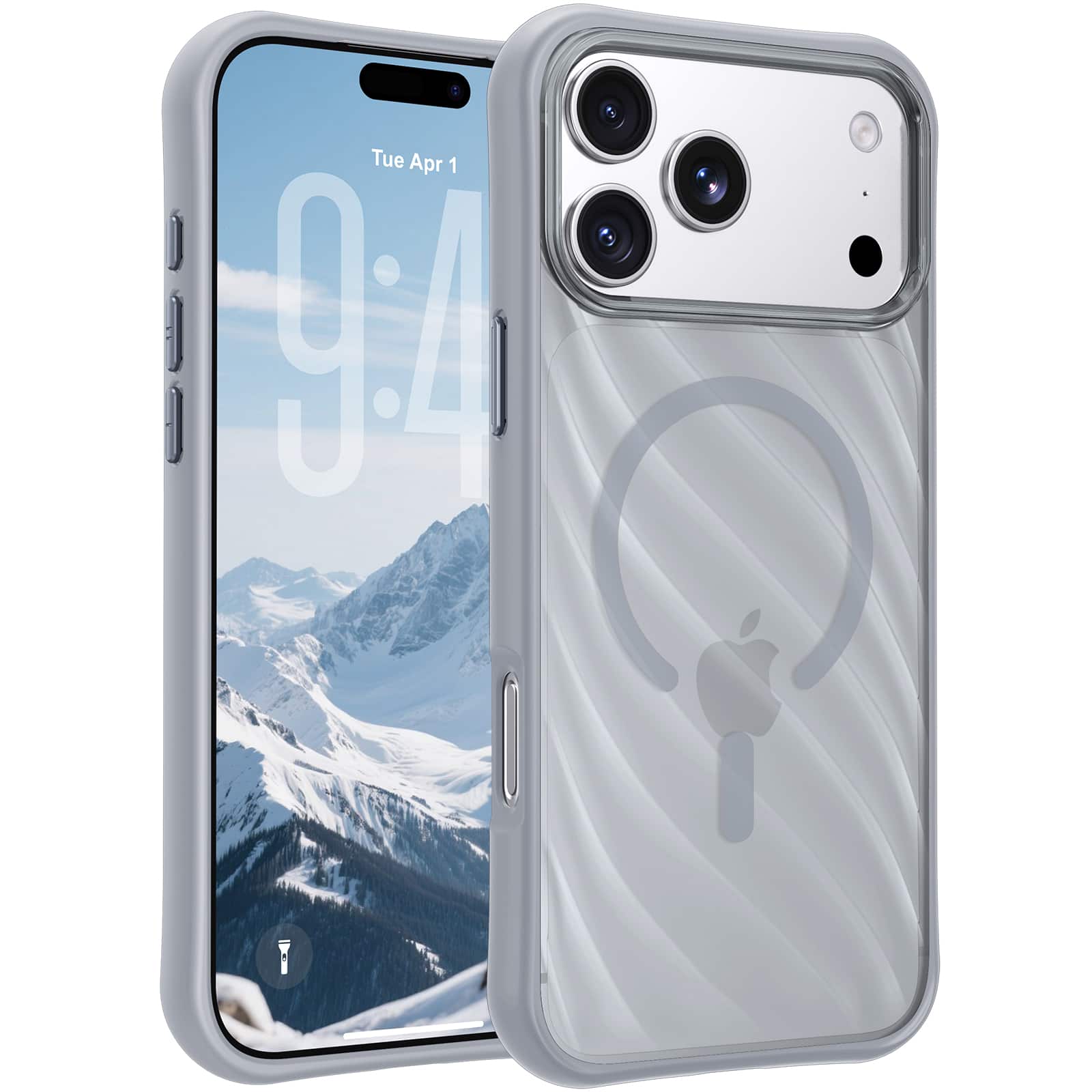 Dteck - Magnetic Shockproof Slim Case for Apple iPhone 17 Pro Max,Translucent Matte Back Cover, Anti-Scratch Hard PC & TPU Shell - Gray price history on PriceWatchPro