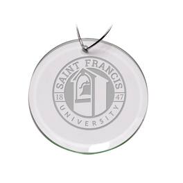 Jardine - Saint Francis Red Flash 3'' Glass Round Ornament - Multicolor