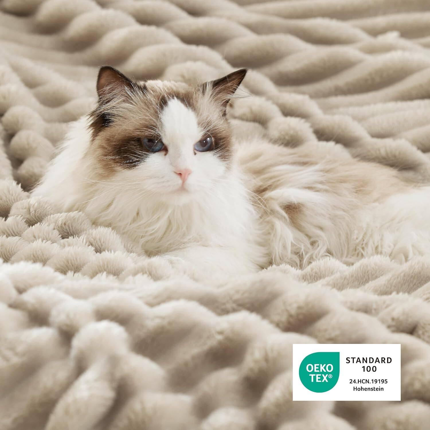 Back. blue - Paaaawaters Sherpa Throw Blanket for Couch - Super Soft, Cozy Fleece Thick Warm Blanket for Winter - color:03-Grey+size:Twin(60"x80").