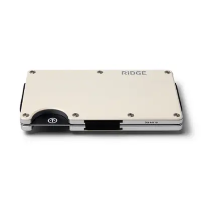 The Ridge Wallet - MONACO CASH STRAP - White