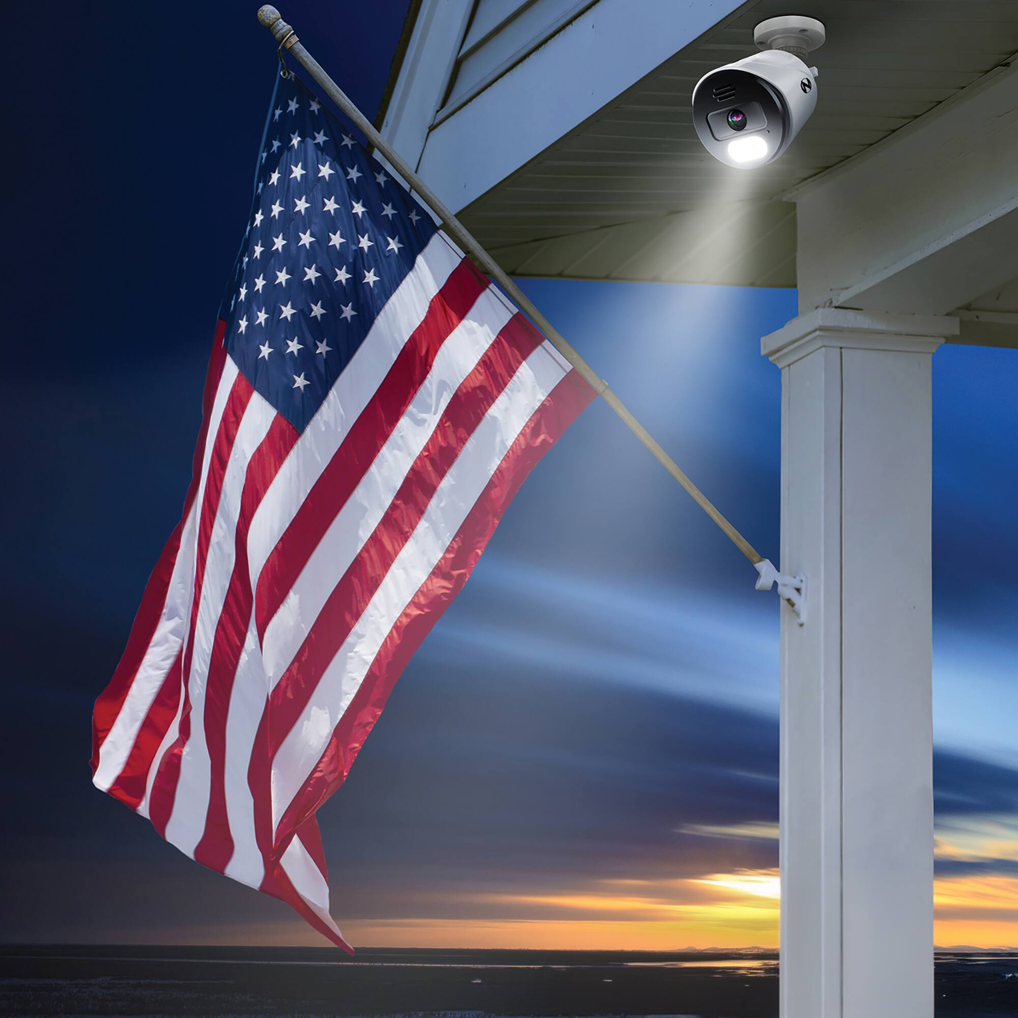 Alt View 1. Night Owl - 12 Channel, 6 - Camera Indoor / Outoor Wired 4K 2TB NVR Security System with 2- Way Audio - Black/White.