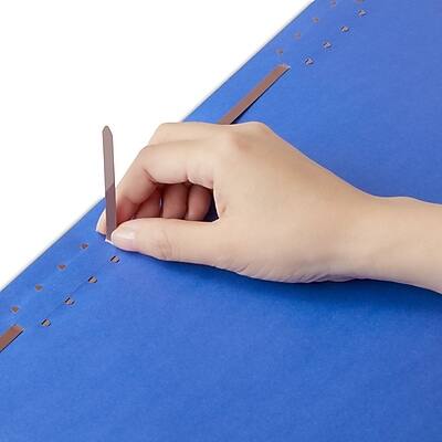 Alt View 3. Staples - Staples® Reinforced Classification Folder, 3/4" Expansion, Letter Size, Blue, 50/Box (ST18342-CC) - Blue.