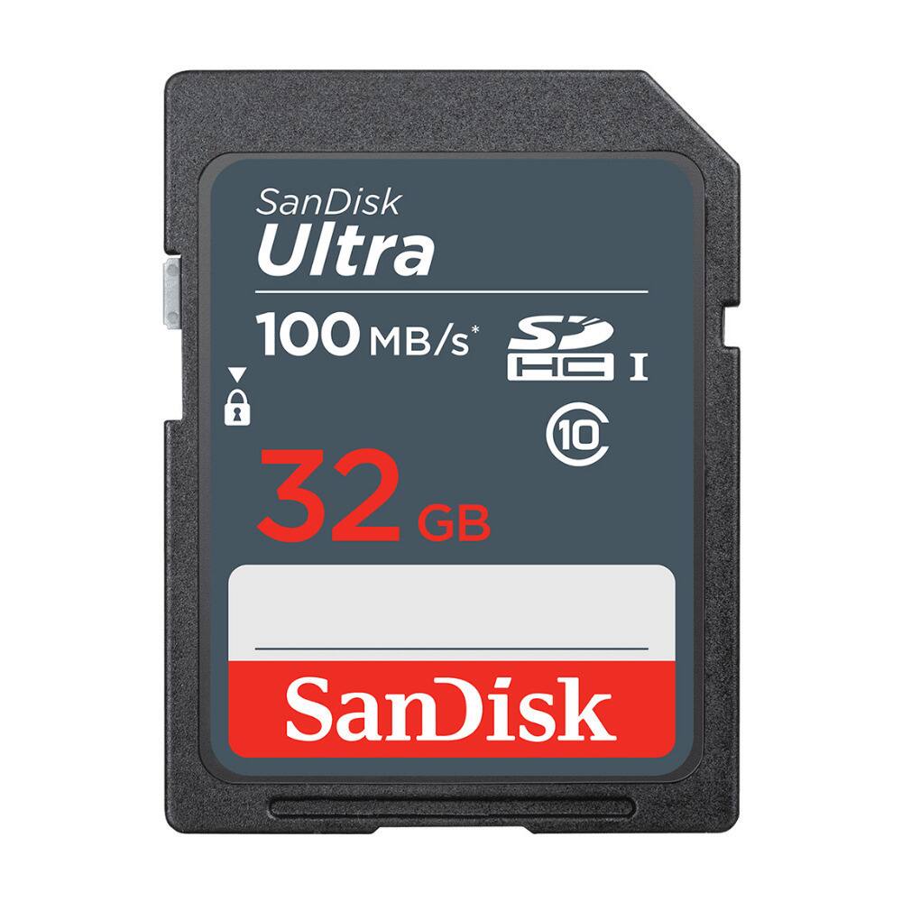 SanDisk Ultra  
100 MB/s*  
SDHC I  
32 GB  
10  
SanDisk