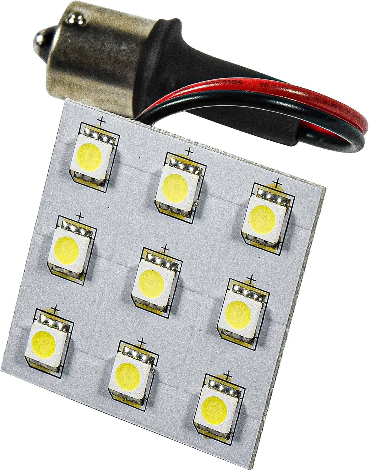 Alt View 5. HQRP - HQRP 2-Pack BA15s LED Bulbs 9xSMD5050 Cool White Replaces 93/1093 for Casita RV Porch/Bath & Bargman 30-78-533.
