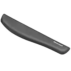 Front. Fellowes - PlushTouch Foam Wrist Rest, Graphite - Graphite.
