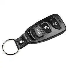 Front. HQRP - 4-Button Remote Key Fob Shell Case Compatible with Kia Forte, Optima, Spectra, Replacement for OSLOKA-310T - Black.