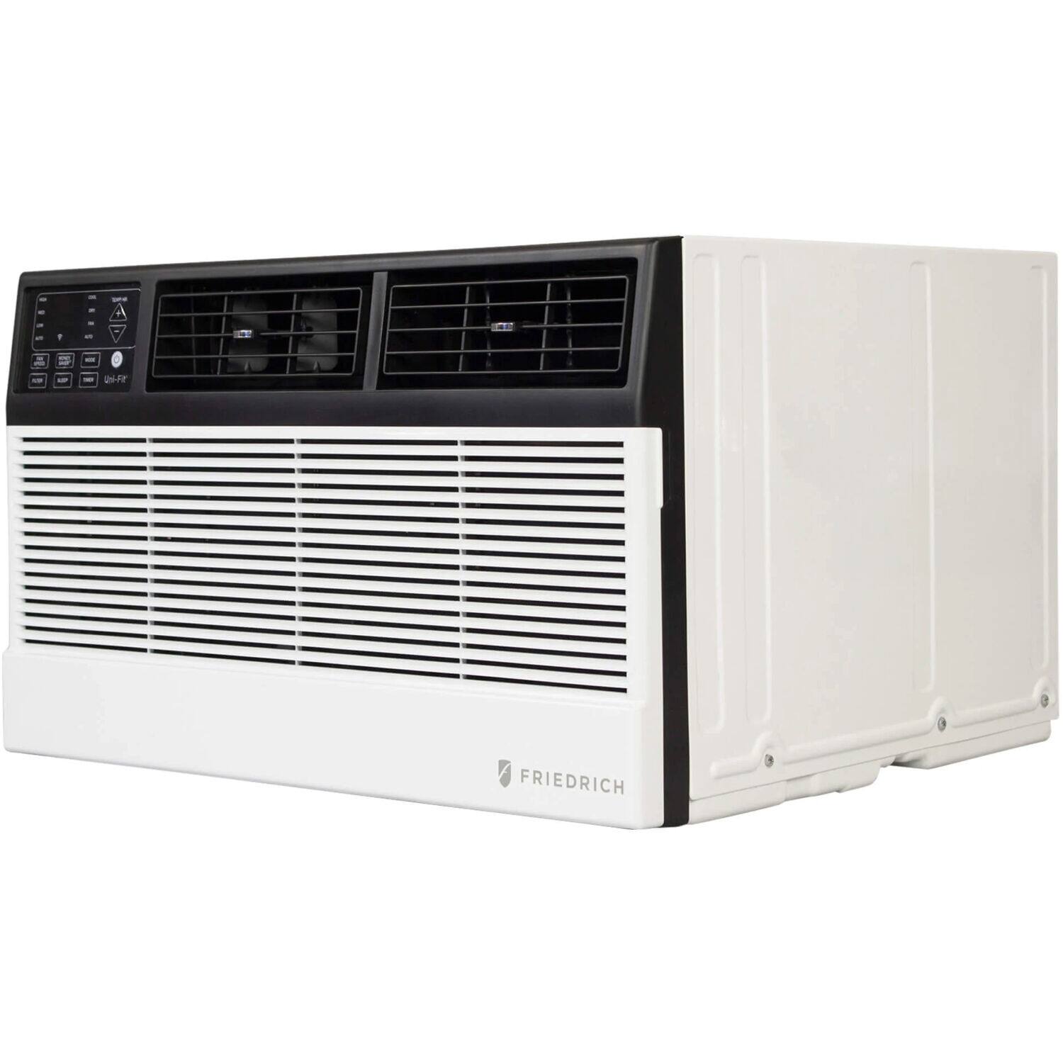 Alt View 5. Friedrich - 12,000 BTU 550 Sq. Ft. Smart In Wall Air Conditioner 10,600 BTU Heater with Wi-Fi and Remote - White.